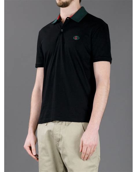 polo gucci homme noir|gucci shirts for men.